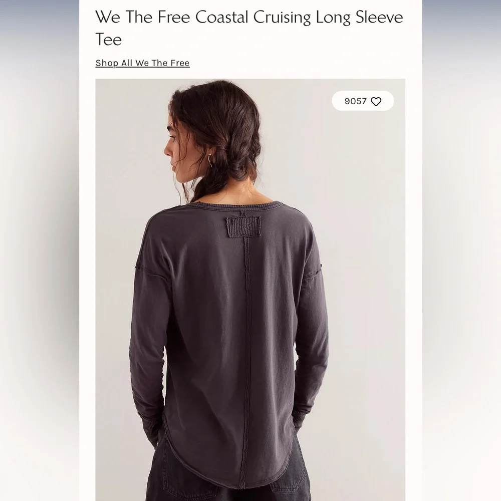 NWOT Free People Coastal Cruising long sleeve tee_2